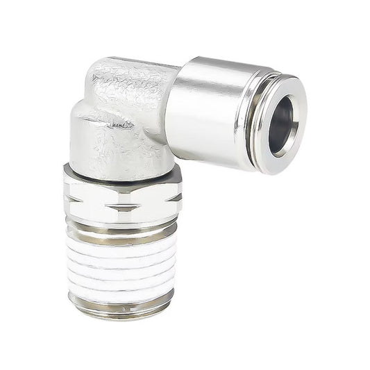 Metal Push to Connect Fittings - Taper Swiveling Elbow 1/4"x3/8npt