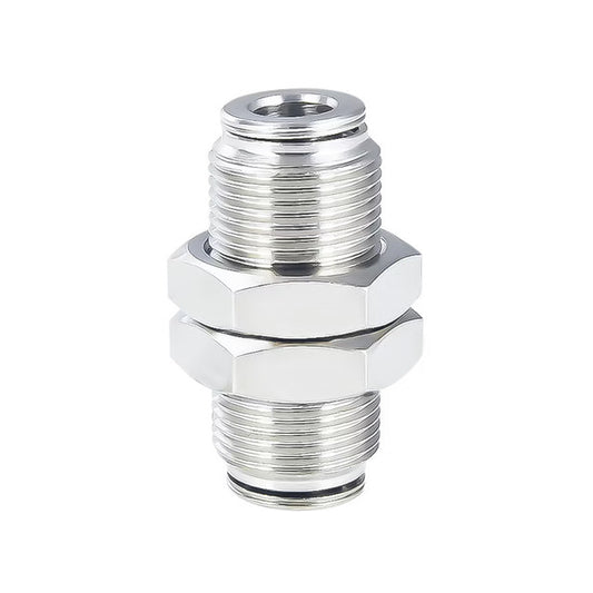 Metal Push to Connect Fitting - Bulkhead Union 1/4"