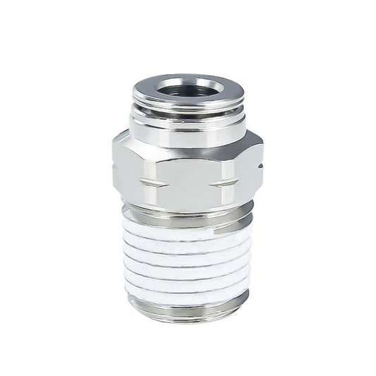 Metal Push to Connect Fittings - Taper Straight 1/4"x1/8npt
